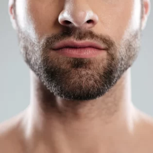 face with beard